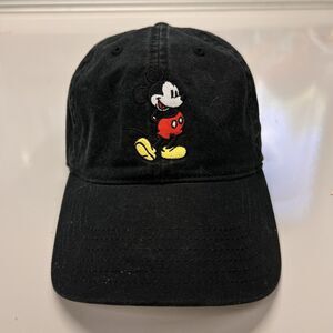 Disney Baseball Cap Mickey Mouse Dad Hat Men's Adjustable Black Embroidered